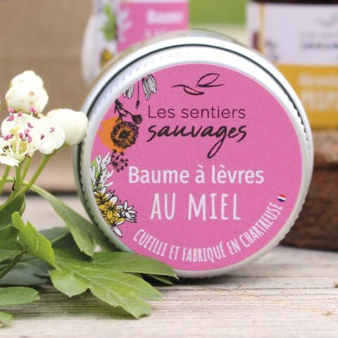 baume levres au miel-Les Sentiers Sauvages